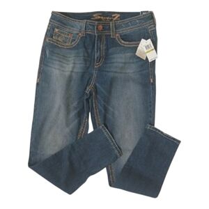 Seven7 Women's Dark Blue Premium Ankle Jeans Size 14 NEW
